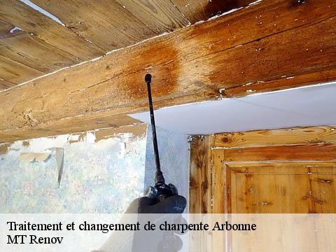 Traitement et changement de charpente  arbonne-64210 MT Renov